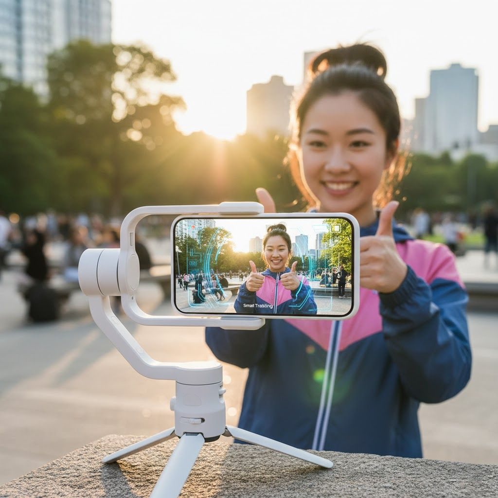 Estabilizador Gimbal con IA para Smartphone
