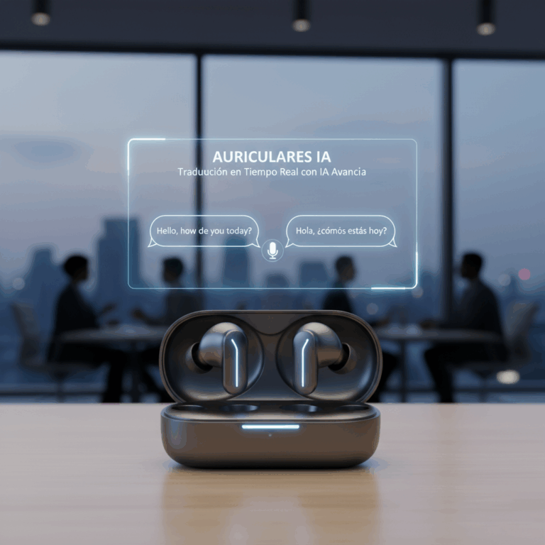 Auriculares de traducción en tiempo real con IA avanzada