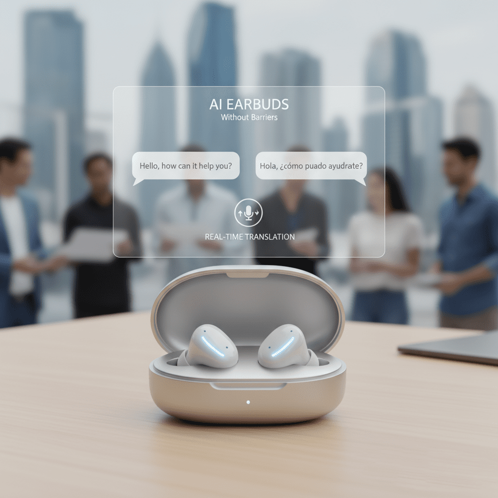 Auriculares de traducción en tiempo real con IA avanzada